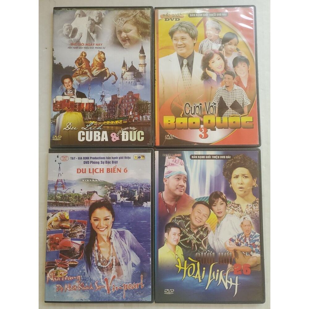 Vietnamese - Asian Travel/Culture/Entertainment DVD 4 PACK Lot 5 Good Condition